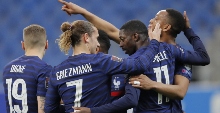 Frankrijk imponeert niet in WK-kwalificatie, maar pakt wel eerste zege