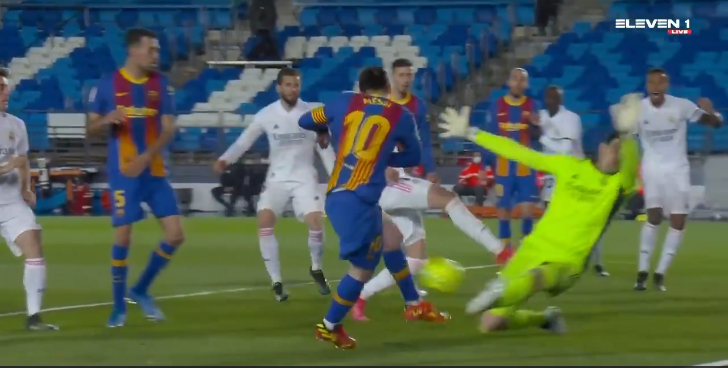 KNAP! Courtois houdt Messi toch nog van doelpunt met uitstekende redding