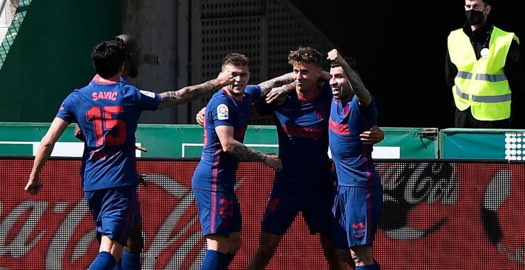 Atlético wint dankzij assist van Carrasco en is weer stap dichterbij landstitel