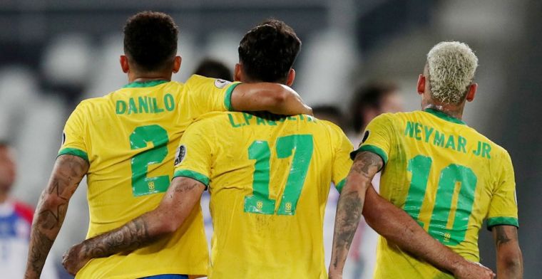 Brazilië naar halve finale ondanks rood voor Jesus na Nigel de Jong-imitatie