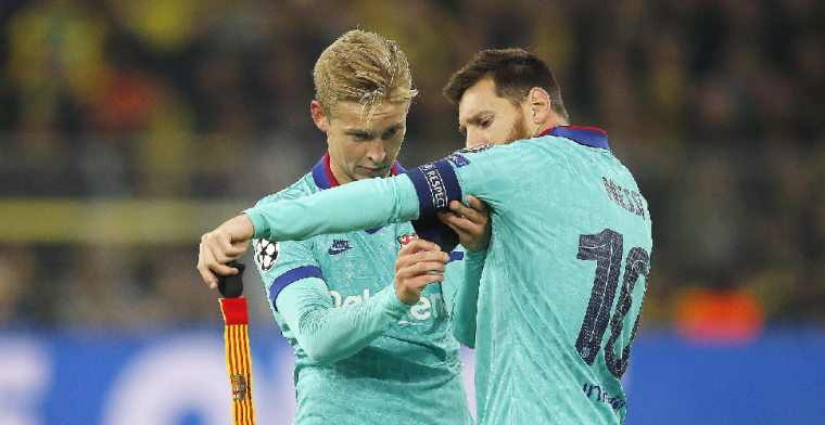 Frenkie de Jong reageert op vertrek Messi: 'Nu weer voor de televisie'