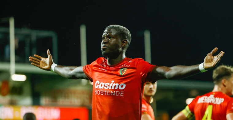Gueye (KV Oostende) hoopt door te breken: Mik op 15 goals