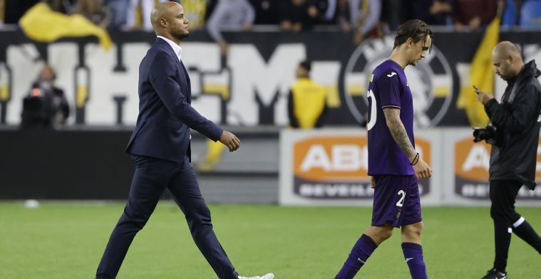 'Groeiende kritiek op Kompany, maar Anderlecht denkt nog niet aan ontslag'