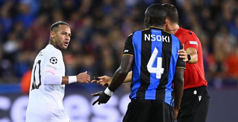 Nsoki (Club Brugge) blikt terug op incident met Neymar in partij tegen PSG