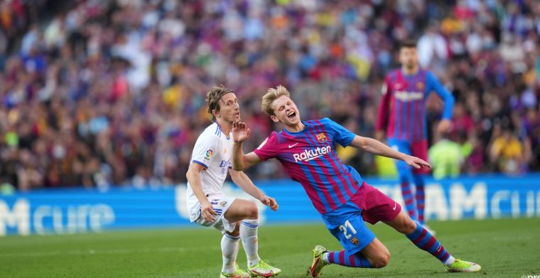 Slecht nieuws voor Barça: 'De Jong loopt blessure op tegen Real Madrid'