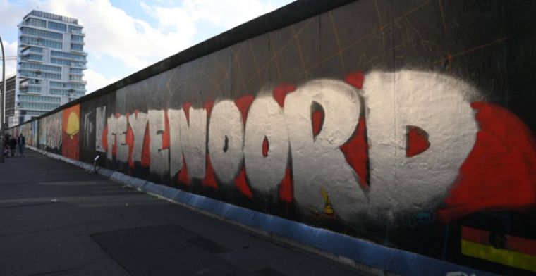Schade aan Berlijnse Muur groter dan verwacht: 'Hopen dat Feyenoord kosten draagt'