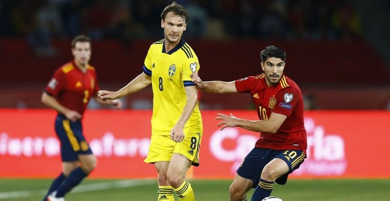Ook invaller Ibrahimovic kan Zweden niet redden: Spanje gaat naar het WK