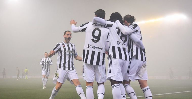 Juventus wint in mistig Bologna: Theate en co leggen het af tegen Morata