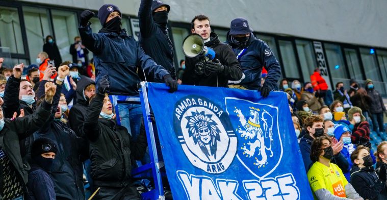 KAA Gent krijgt boetes na Club Brugge: 'Discriminerende gezangen en pyro'