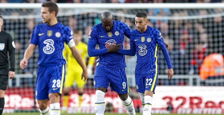 Scorende Lukaku helpt Chelsea aan overwinning in de halve finales van de FA Cup