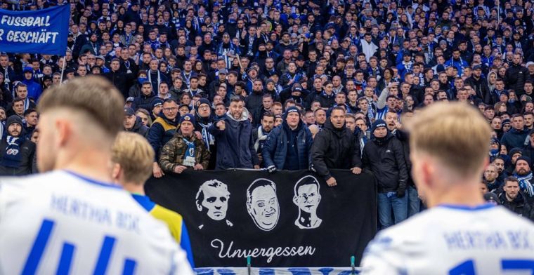 Hertha-fans eisen dat spelers shirt uittrekken na vernedering