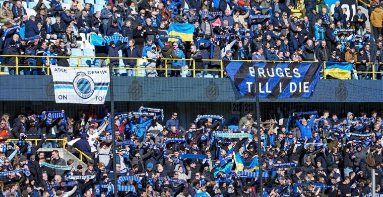 Club Brugge-fans reageren ludiek op Anderlecht-fans: 'Geen titel in Brussel'