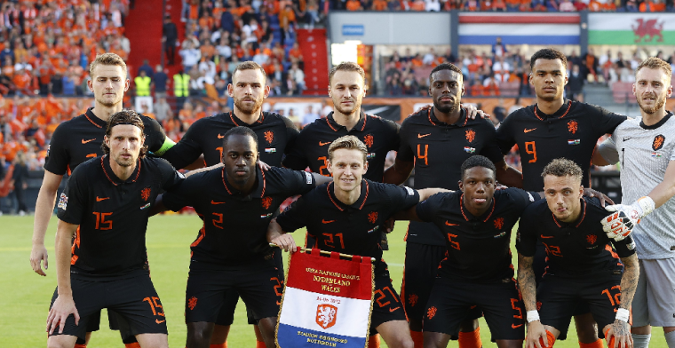 Nederland met scorende Lang wint in extremis van Wales