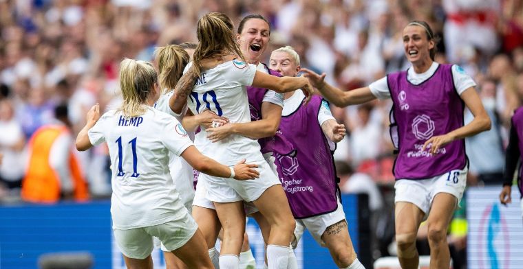 Engeland wint EK na een zenuwslopende finale op Wembley