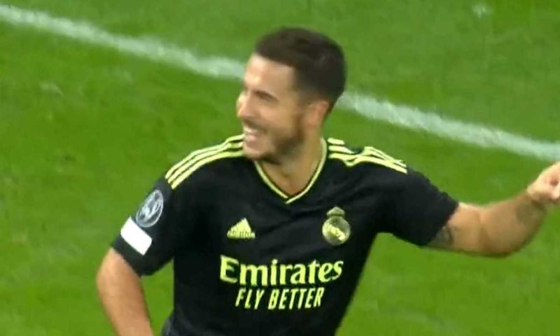 GOAL: Hazard vervangt Benzema en doorbreekt impasse met 0-3 tegen Celtic