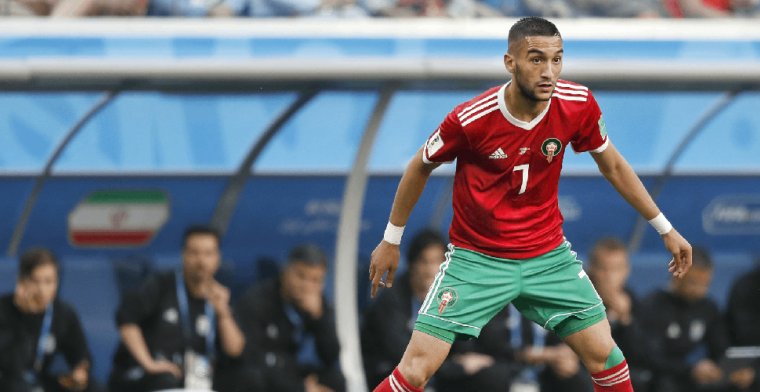 Ziyech maakt rentree bij WK-tegenstander Marokko: 'Ben gelukkig weer terug'