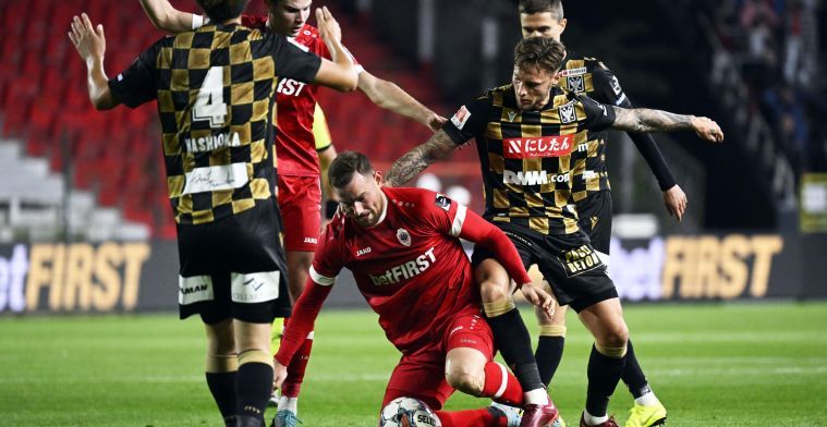 Bauer (STVV) krijgt zware schorsing na rode kaart tegen Royal Antwerp FC