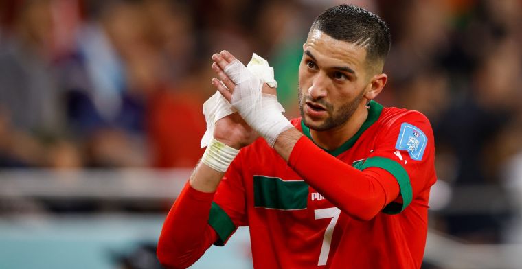 Spanning in Marokko: 'Geblesseerde Ziyech twijfelgeval voor halve finale'