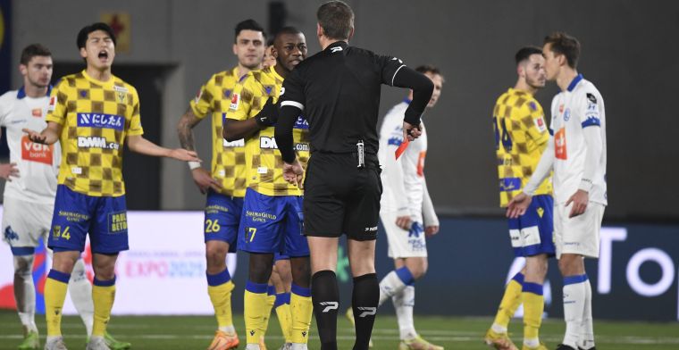 STVV baalt na rode kaart tegen KAA Gent: “Geel had zeker voldoende geweest”
