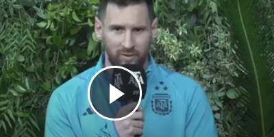 Training complex in Argentinië vernoemd naar Messi die zichtbaar ontroerd is