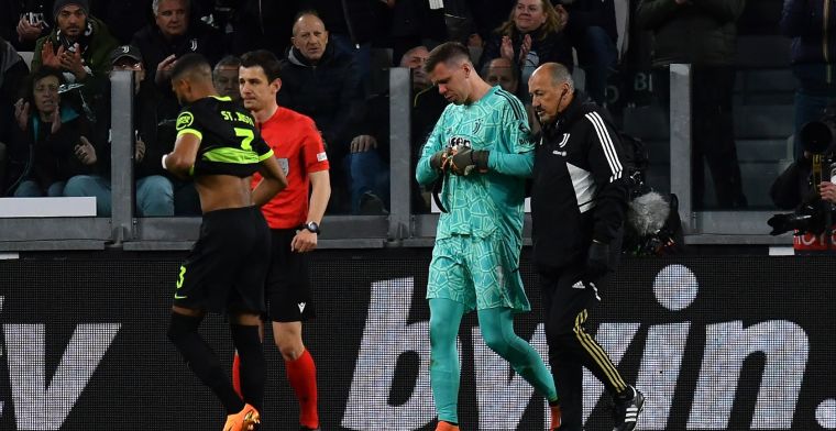 Schrikmoment bij Juventus: Szczesny met ademhalingsproblemen van het veld