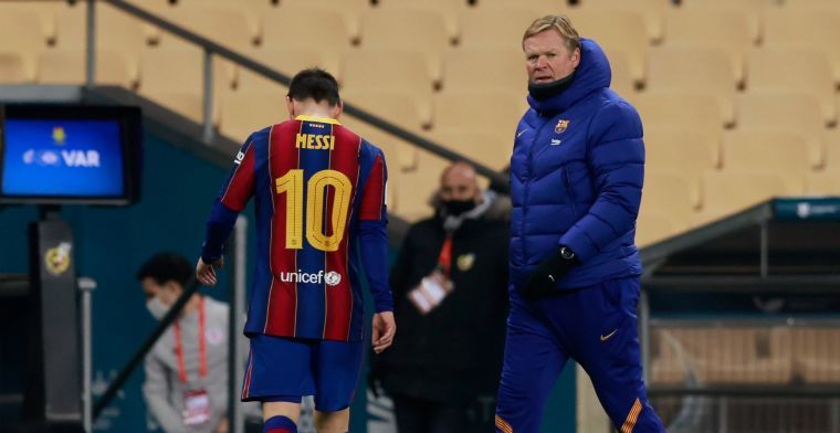 Barcelona verbaast Koeman: Goede vriendjes, Messi komt denk ik niet terug