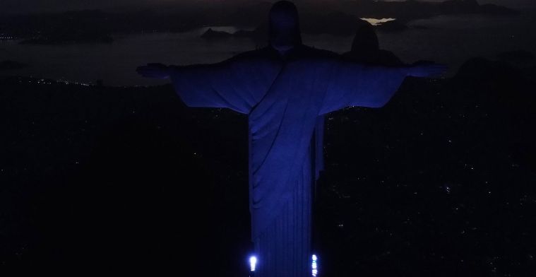 Christusbeeld in Rio de Janeiro bleef onverlicht uit solidariteit Vinicius Junior