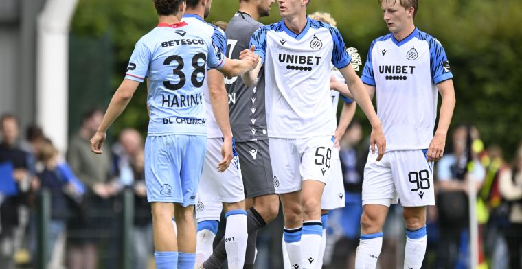 Piepjong Club Brugge verliest zijn eerste oefenmatch van SV Zulte Waregem