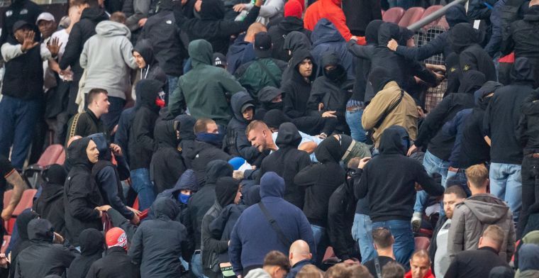 Fans van Twente vielen vak met sponsoren aan: 'Is een serieuze gewonde gevallen'