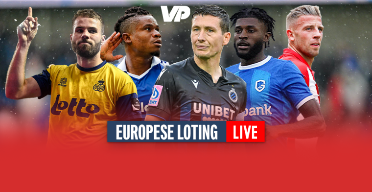 LIVE: UEFA-lotingen van Antwerp, Genk, Union, Club Brugge en Gent 