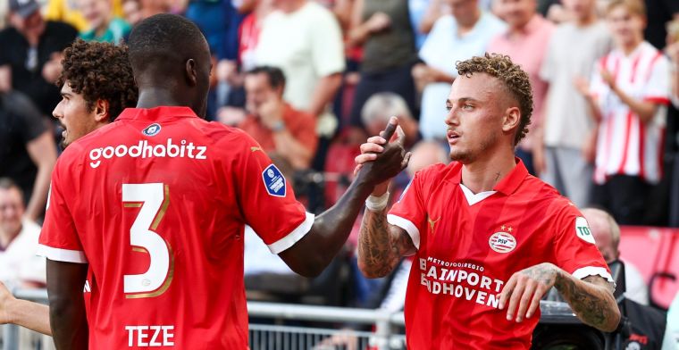 PSV opent Eredivisie met een zege dankzij Lang en Vertessen