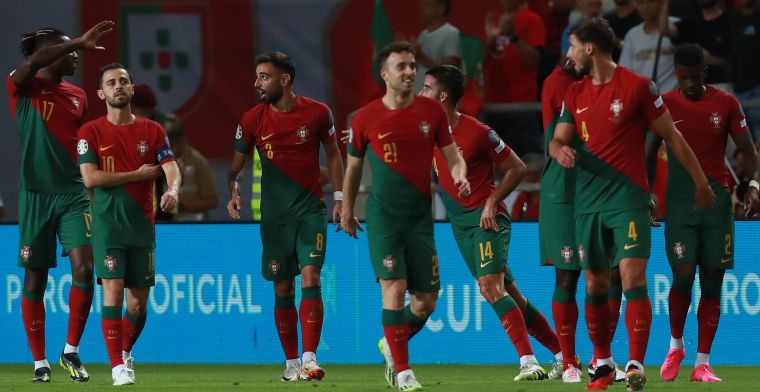 Martinez heeft record beet: Portugal eet Luxemburg op met hoogste score ooit