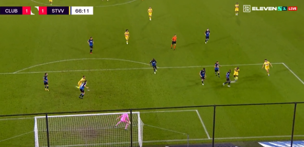 GOAL: Kanarie Koita gooide met zijn zevende goal roet in het eten van Club Brugge 