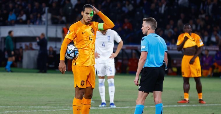 Oranje-verdediger Van Dijk krijgt kritiek in Griekenland vanwege viering goal