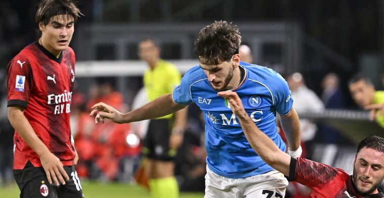 Dubbele voorsprong dankzij Giroud, maar Napoli redt nog punt tegen Milan