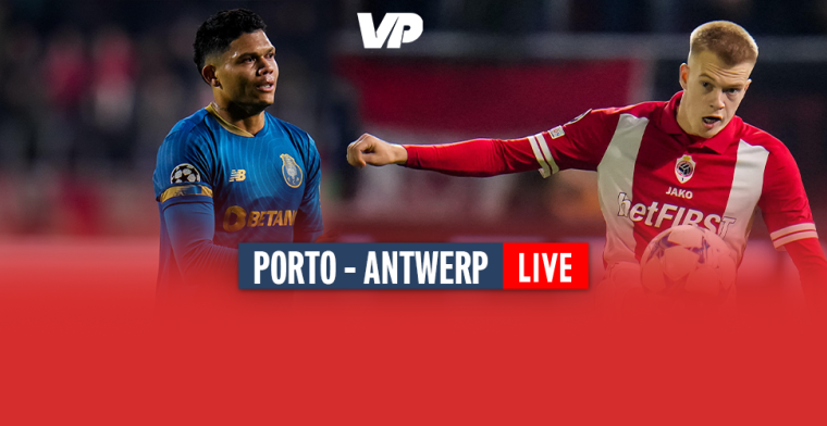 LIVE: Moedig tienkoppig Antwerp gaat met 2-0 onderuit tegen Porto (gesloten)