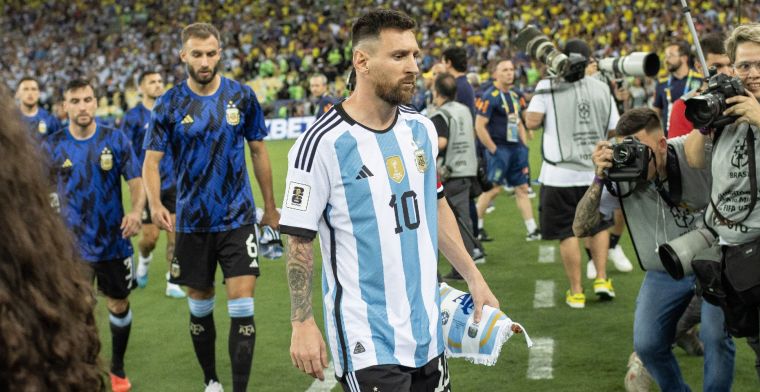 Messi witheet door rellen in Rio: ''Dit kan niet worden getolereerd, krankzinnig''