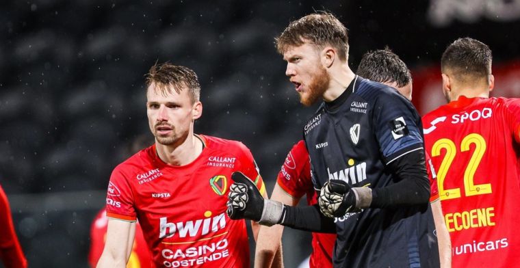 KV Oostende-doelman Gabriël na gelijkspel tegen Antwerp: We blijven erin geloven