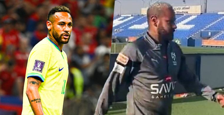 Corpulente Neymar keert terug bij Al Hilal en gaat opnieuw viral