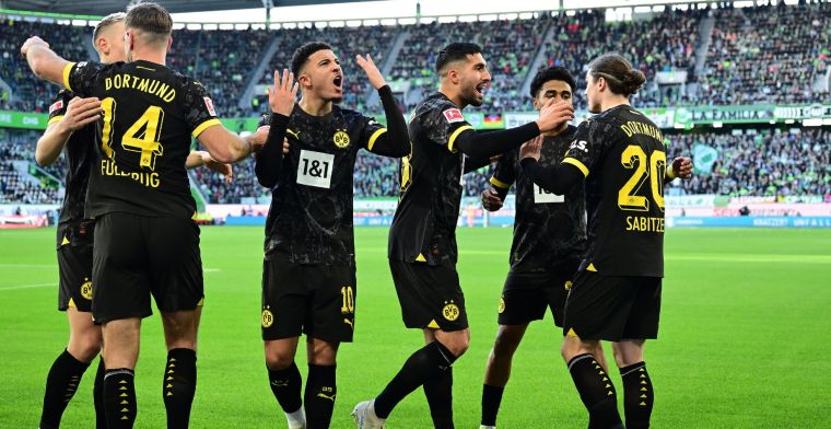 Borussia Dortmund heeft punten gemorst tegen Wolfsburg en Casteels