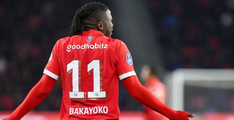 Kritiek op Rode Duivel Bakayoko bij PSV: 'Vond Madueke meer hebben'