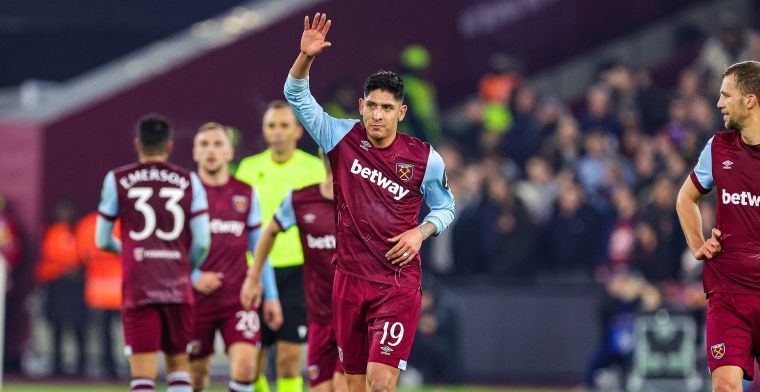 Kritiek op Álvarez bij West Ham na zijn vijftiende gele kaart: 'Is slim genoeg'