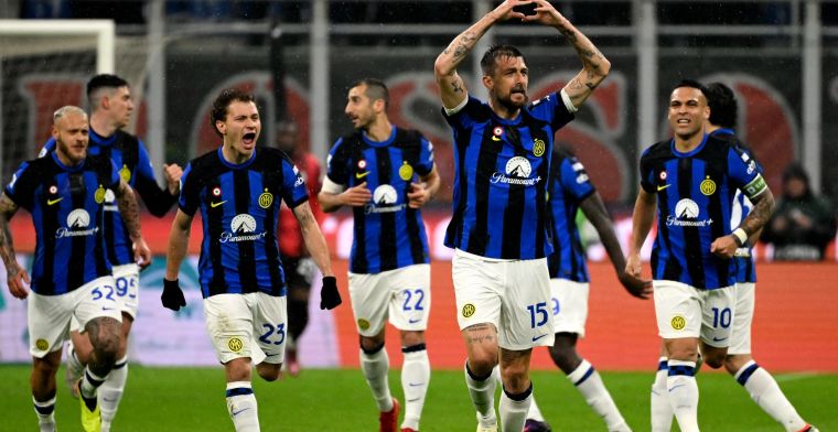 De natte droom van Internazionale: twintigste landstitel na zege in Milanese derby