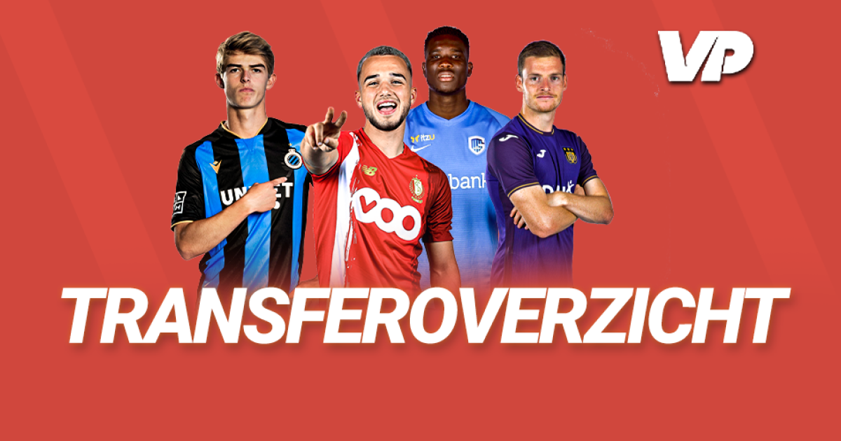 Transferoverzicht Jupiler Pro League zomer 20222023